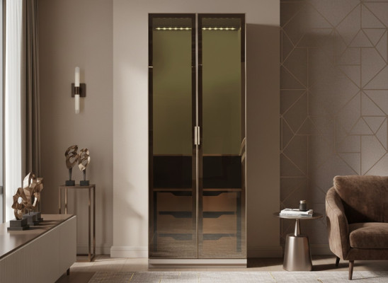 Modulär modern garderob med praktisk design