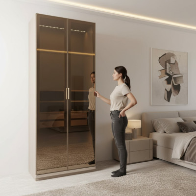 Modern garderob för sovrum 83 cm