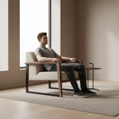 Minimalistisk stol, maximal komfort