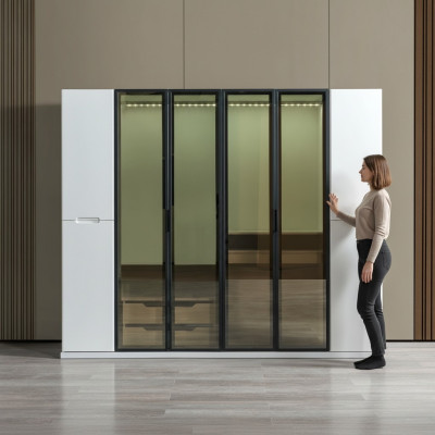 Modern garderob på 255 cm