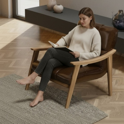 Elegant och minimalistisk stol, maximal komfort
