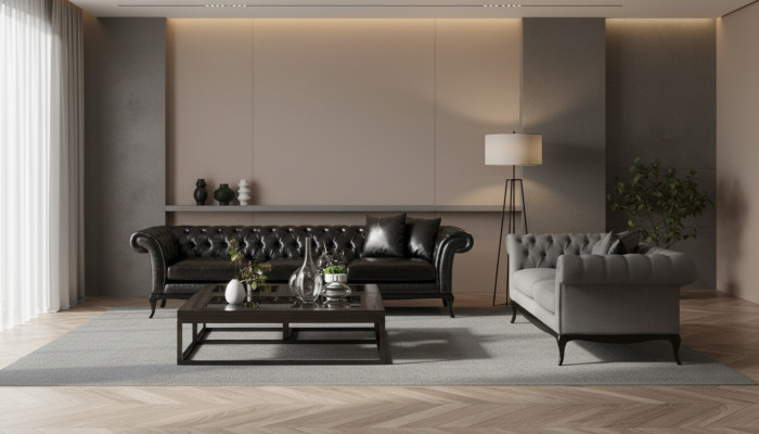 Modern och elegant soffa för vardagsrum
