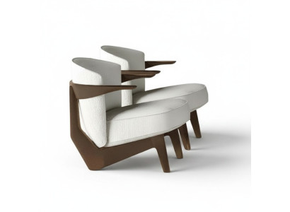 Modern designstol Lusso, mjuk, utan överdriven dekoration