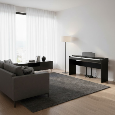 Elegant digitalpiano med kraftfullt ljud och moderna funktioner