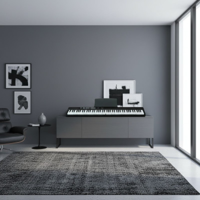 Digitalt piano portabel med 88 tangenter: Bluetooth, app-anslutning och mikrofonanslutning