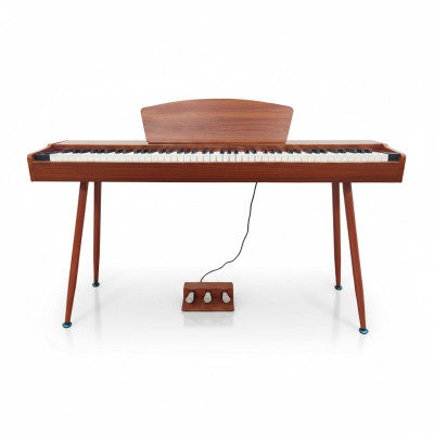 Digitalpiano med tangenter i röd körsbär på 135 cm