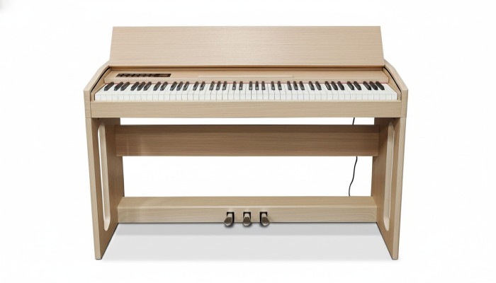 Digital piano för hemmabruk 130 cm ljusbrun