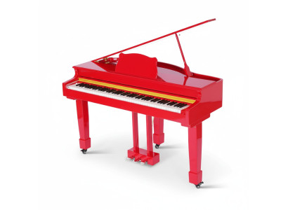 Röd digital piano