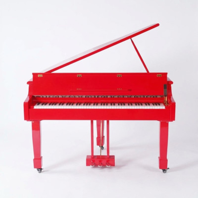 Röd digital piano