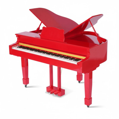 Skimrande röd digital piano