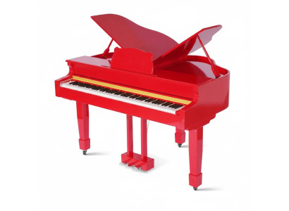 Skimrande röd digital piano