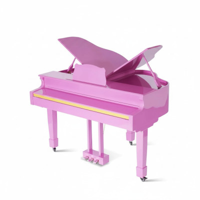 Digital glänzande piano i rosa