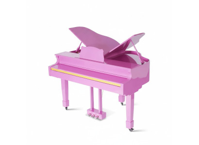 Digital glänzande piano i rosa