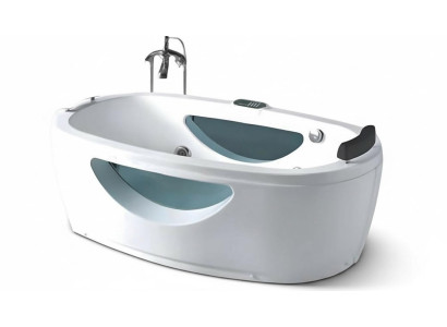 Bad Luxuswanne Whirlpool Badewanne Wellnesswanne Blubberbad Wanne 182x100 cm