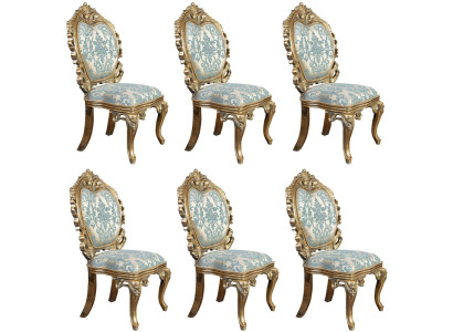 6 elegante Stühle im klassischen Design mit hohem Sitzkomfort