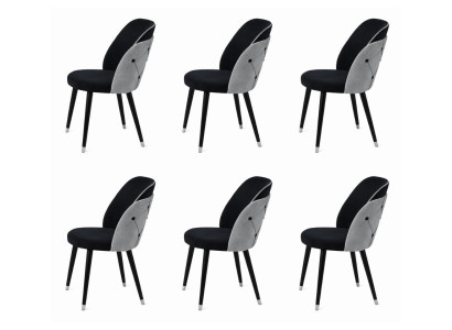 6x Stühle Stil modern Farbe schwarz neu Esszimmer bequem vielseitig