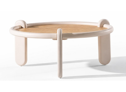 2x Beistelltisch Stil modern Farbe beige Wohnzimmer neu praktisch bequem