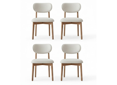 4 stilvolle Stühle im modernen Design für Ihr Esszimmer.