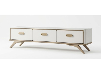 TV Board Stil modern weiß Wohnzimmer praktisch komfortabel geräumig