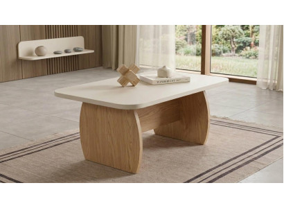 Tisch Wandregal Stil modern beige rechteckig Wohnzimmer praktisch