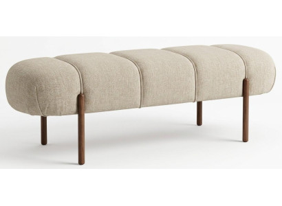 Bank Stil modern beige praktisch komfortabel Schlafzimmer Holz
