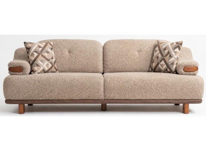3-Sitzer Sofa Stil Modern Wohnzimmer Braun praktisch geräumig
