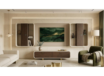 TV Lowboard TV Topmodul Fernsehoberteil Stil modern beige geräumig bequem