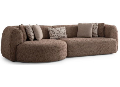 3-Sitzer Sofa Braun Stil Modern bequem komfortabel geräumig