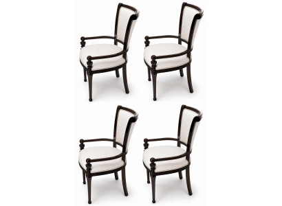 4x Stühle Braun Hochwertig Klassisch Elegant Edles Design