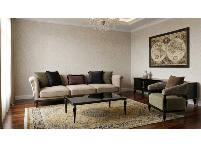 Wohnzimmer Set 3-Sitzer Couchtisch TV-Lowboard Modern Komfortabel