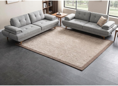 3 Sitzer Sofa Couch Modern Grau Elegant Sofagarnitur