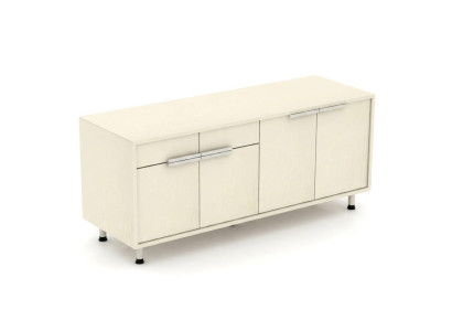 Aktenschrank Sideboard Weiß Büroschrank Holzoptik Modern