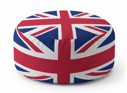 Union Jack Hocker Rund British Vintage Retro Pop Art Textil Hocker