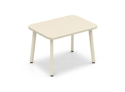 Wohnzimmertisch Couchtisch modern weiß Holzoptik zeitlos