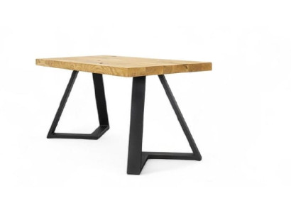 Wohnzimmertisch Holz Metallbeine modernes Design rechteckig Natur