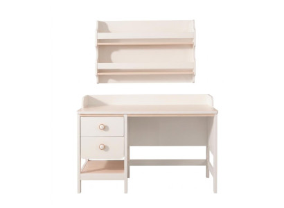 Weißer Schreibtisch Regal Computertisch Holz Jugendzimmer modern