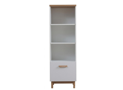 Weißes Bücherregal Holzschrank Regale schmaler Schrank  Jugendzimmer modern