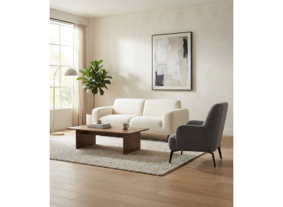 Wohnzimmer-Set 3 Sitzer Sofa Weiß Sessel Hoher Rückenlehne Grau