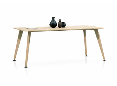 Beige Holztisch im modernen Design für Esszimmer Küche und Büro