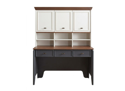 Beige-grauer Schreibtisch Regale Schubladen modern bequem Jugendzimmer