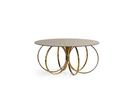 Wohnzimmertisch Moderner Stil Gold Glasmetall Couchtisch Bereichs