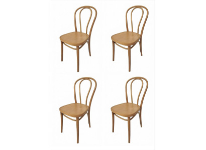 4 Esszimmerstühle Holz Bugholz Wiener Kaffeehaus Vintage Bistro Design