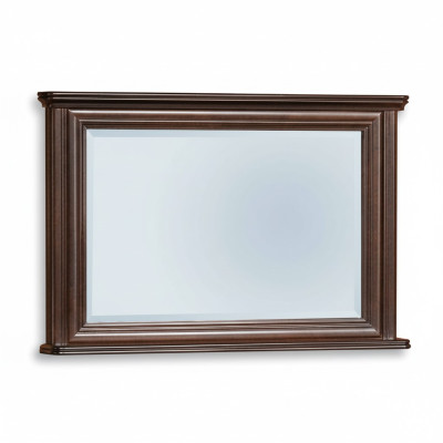 Klassisk designerspegel med äkta träram XXL 107x71 spegel - Modell W-L2