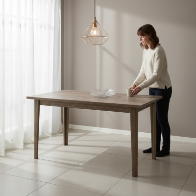 Großer Tisch Esstisch Holztisch Konferenztisch 150 x 90cm Ausziehbar 200cm CM-S2 