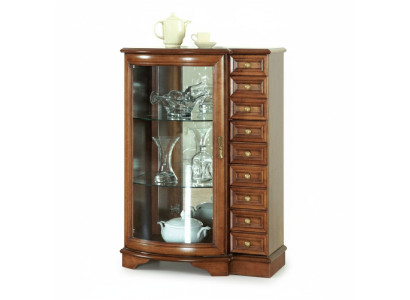 Klassische Vitrine Kommode Kommoden Kommodenschrank Schrank Vitrinen Model Z-KS1