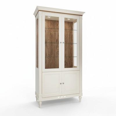 Klassische Vitrine Kommoden Vitrinen Vitrinenschrank Schrank Glasschrank FL-W2