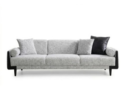 3-Sitzer Sofa Modern Grau Luxus Elegant Design Komfortabel Prachtvoll