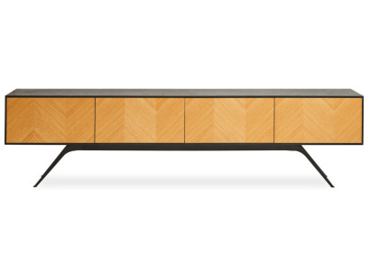 TV-Möbel Braun Holz TV-Ständer Wohnzimmer Elegant Stilvoll Neu Natur