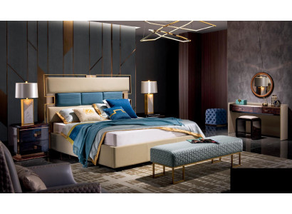 Bett Nachttisch Schminktisch 6 tlg.Schlafzimmer Design Modern Luxus Set Betten