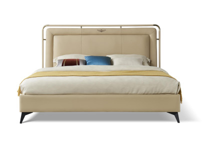 Bett Polster Klassisches Doppelbett 180x200cm Holz Hotel Betten Schlafzimmer Neu